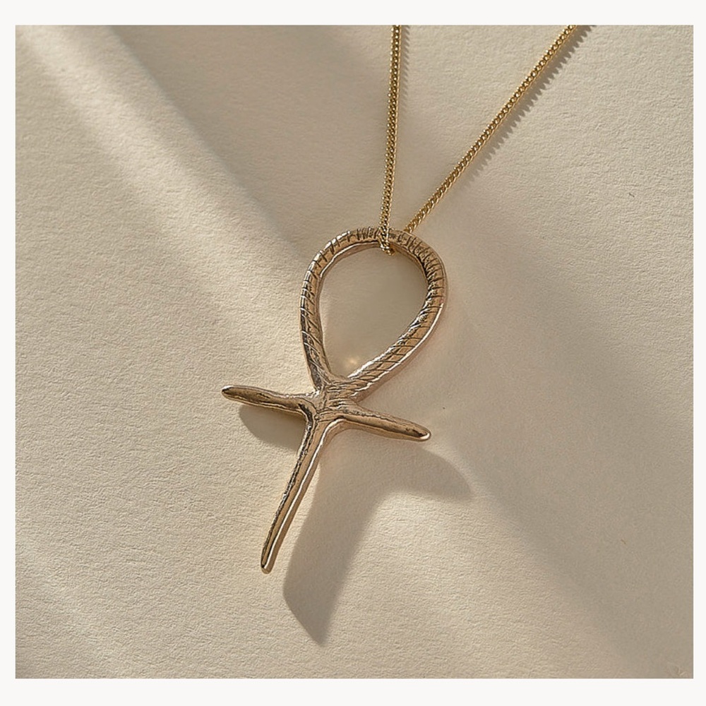 Catori Life Gold Ankh Necklace 18” Bronze
